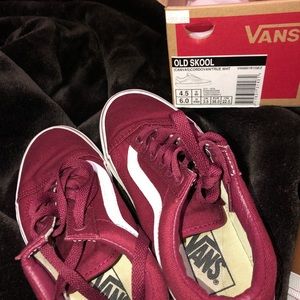Burgundy old Skool vans